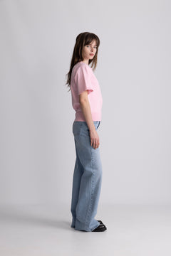 Esther Polo Knit Top - Pink
