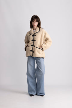 Ingrid Faux Shearling Jacket - Camel