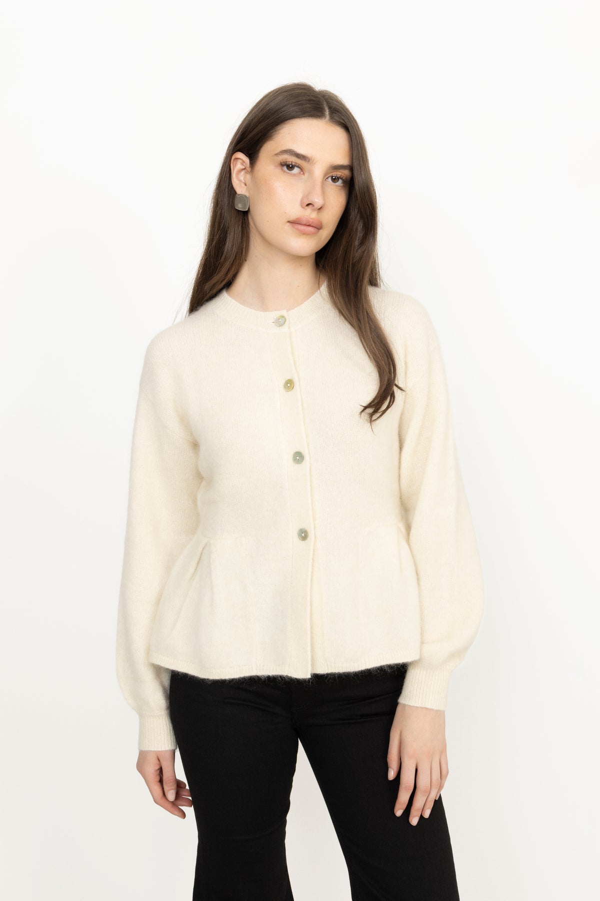Molly Mohair Cardigan - Offwhite