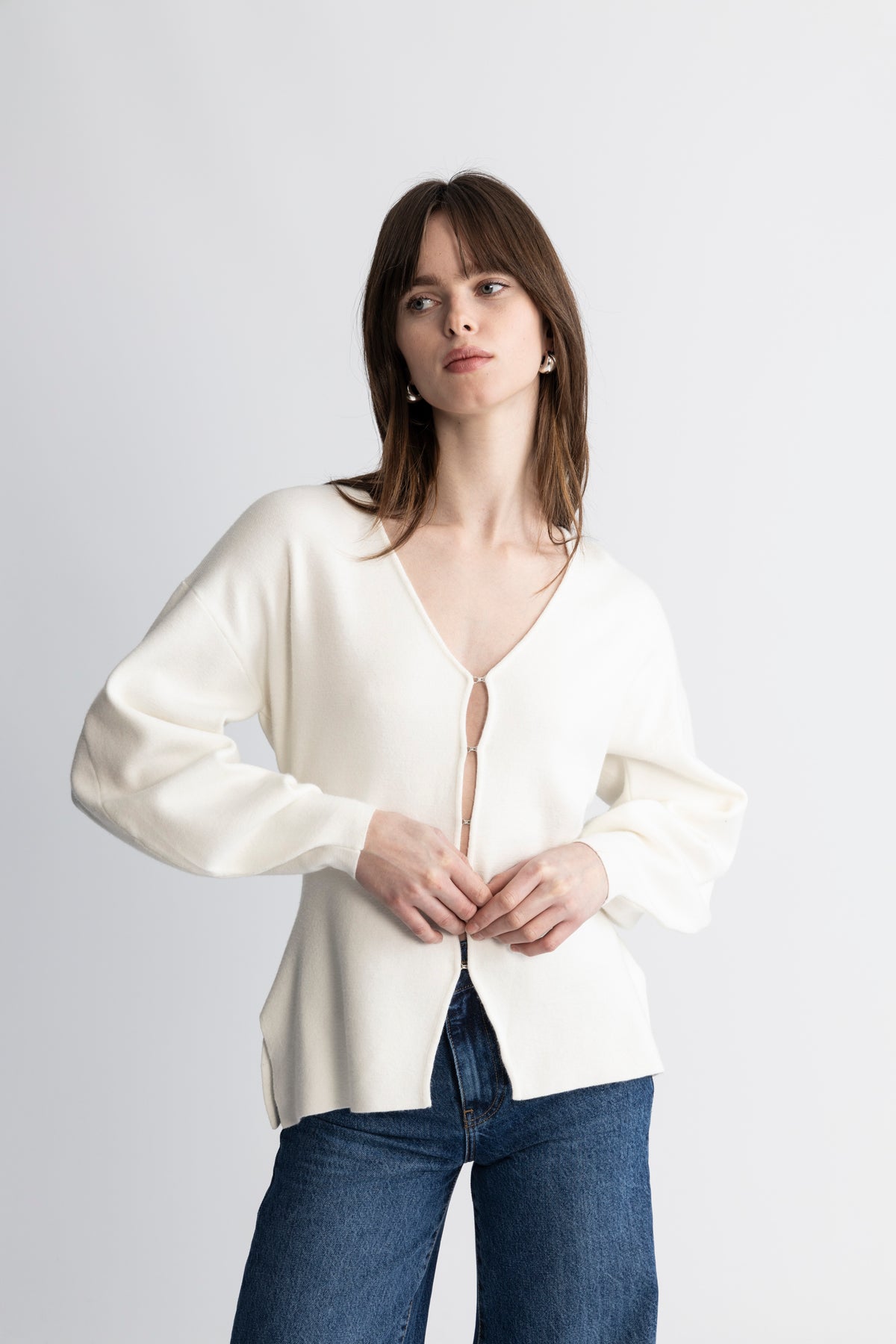 Anine Figure Cardigan - Off White