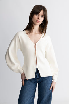 Anine Figure Cardigan - Off White
