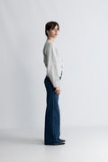 Elisabeth Knit Cardigan - Light Grey Melange