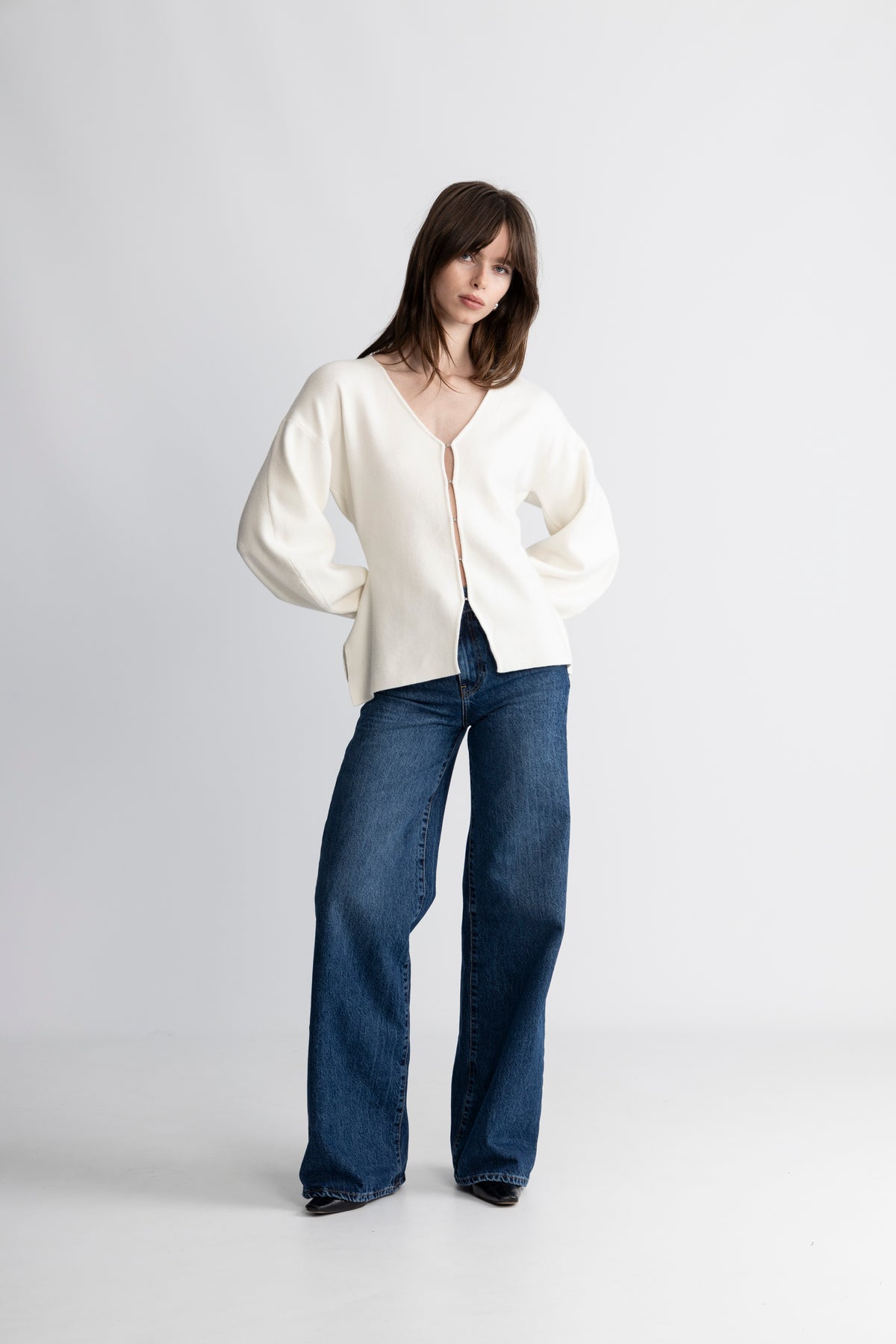 Anine Figure Cardigan - Off White