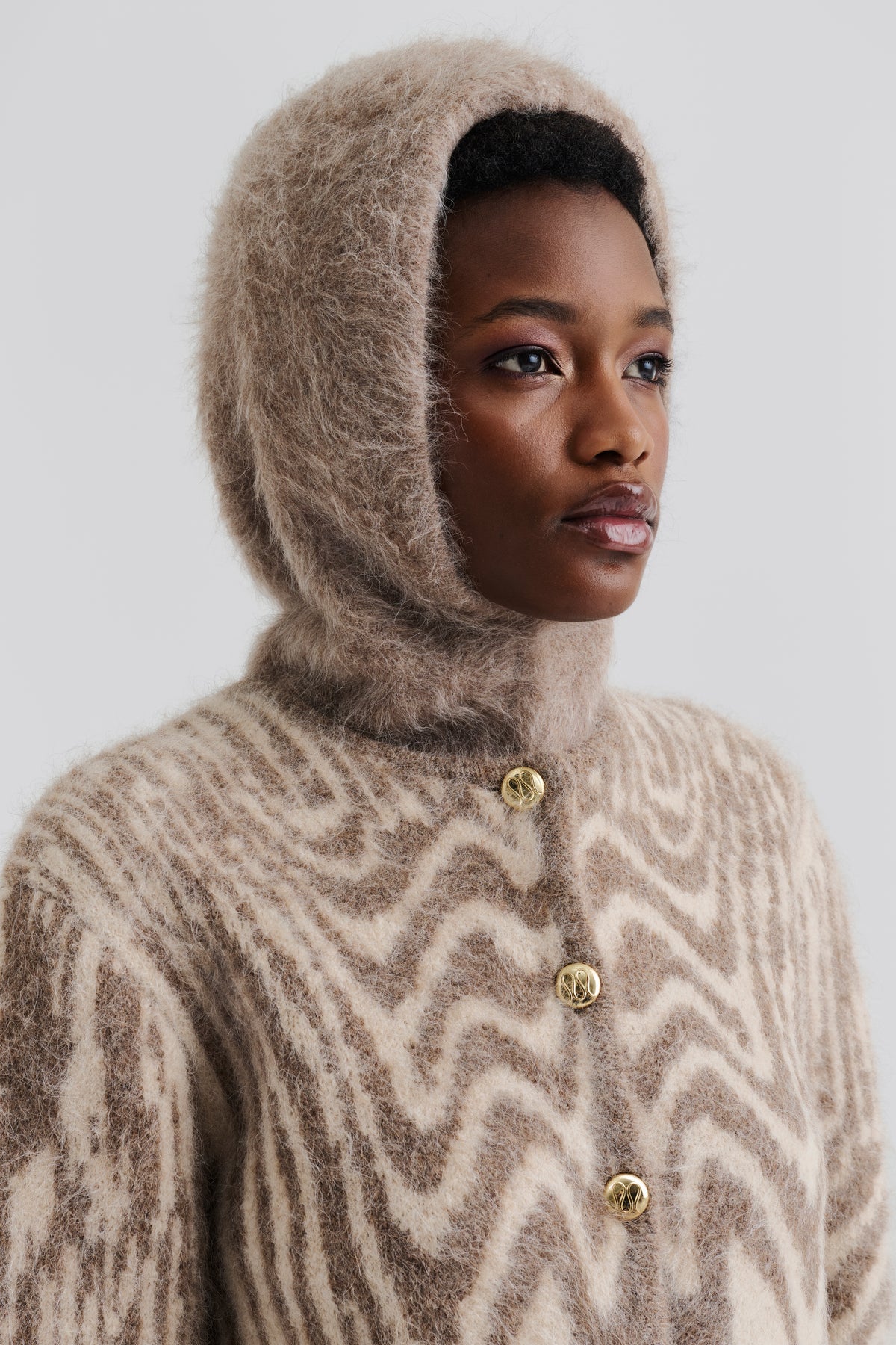 Brielle Alpaca Blend Balaclava - Taupe
