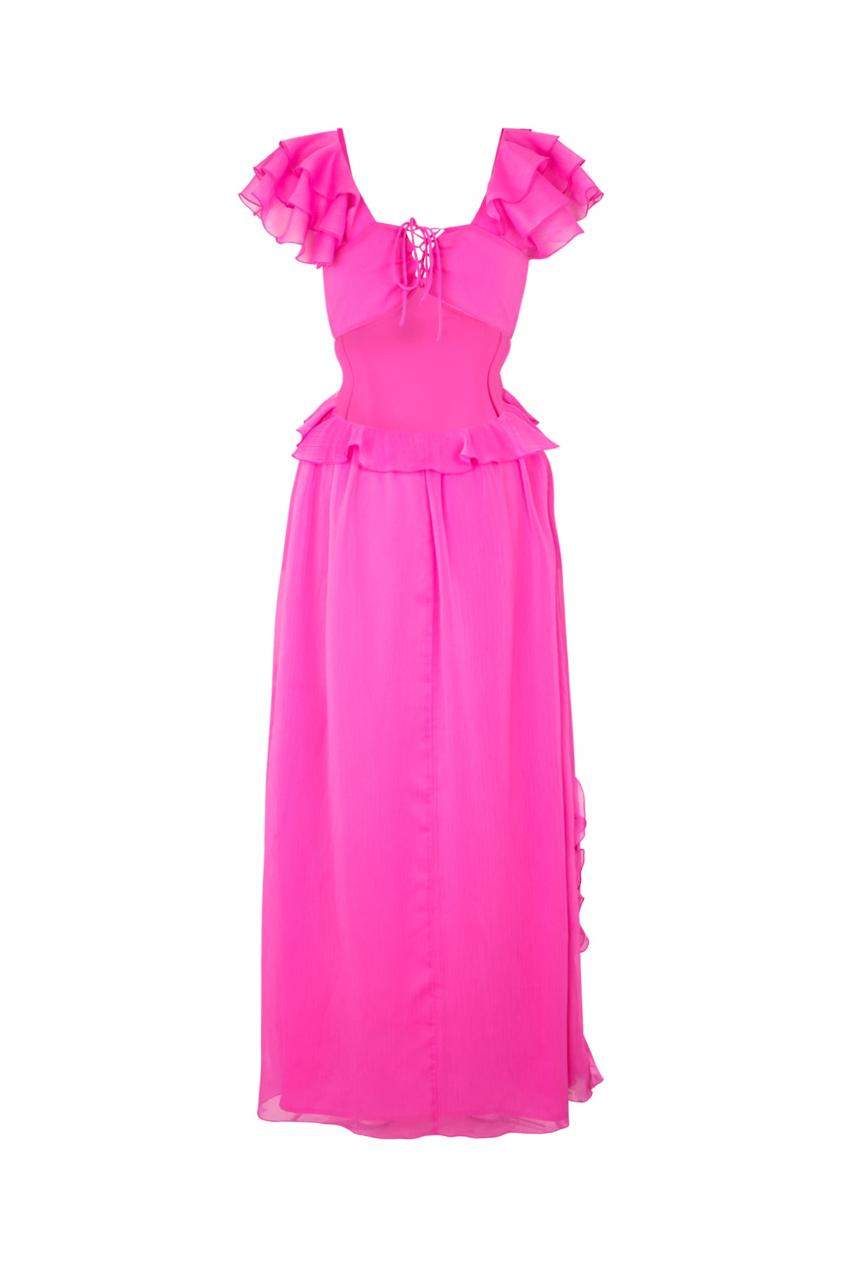 Bianca Dress - 907C Neon Pink