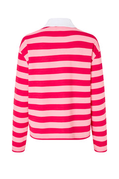 Bea Blouse - Pink Red Stripe