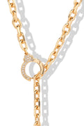 Cuff It Lariat Necklace - Gold
