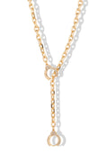 Cuff It Lariat Necklace - Gold