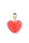 Jelly Heart Pendant Classic Connector - Watermelon
