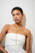 Cuff It Lariat Necklace - Gold