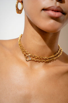 Cuff It Lariat Necklace - Gold