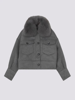 Charlie Wool Jacket - Melange Grey