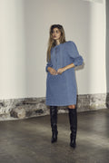 Tituscc Denim Bow Dress - Denim Blue