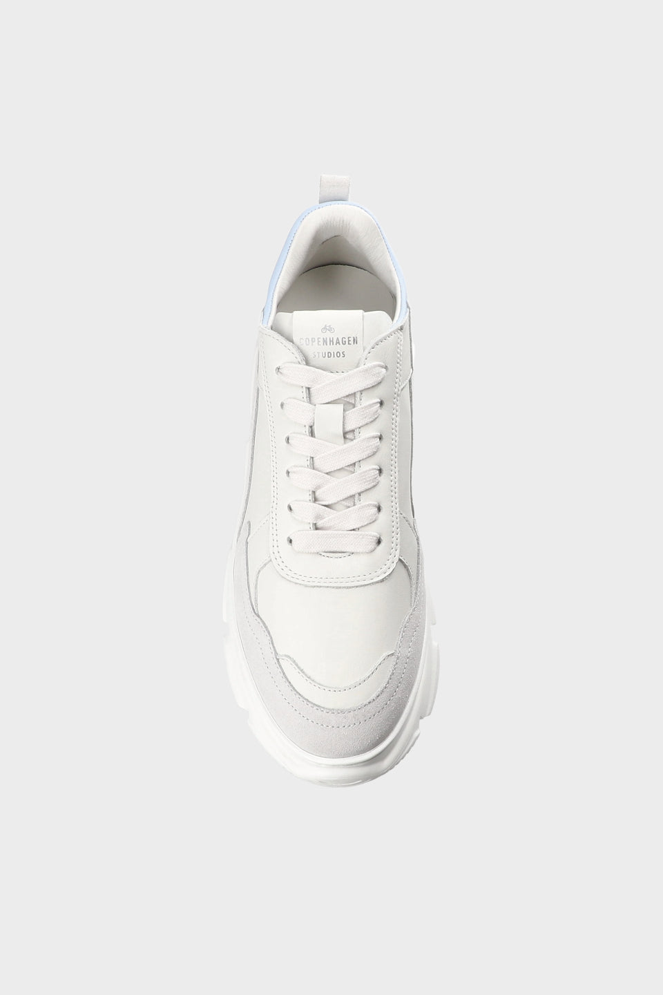 CPH40 Leather Mix - Off White/Light Blue