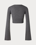Calma Top - Dark Grey Melange
