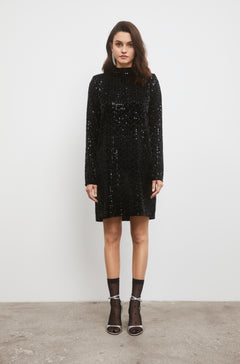 Club Sequin Dress - Black
