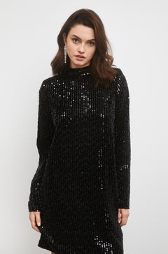 Club Sequin Dress - Black