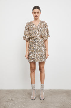 Tony Sequin Top - Champagne