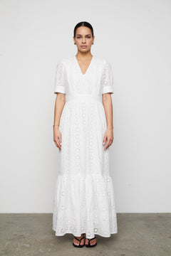 Delia Dress - White