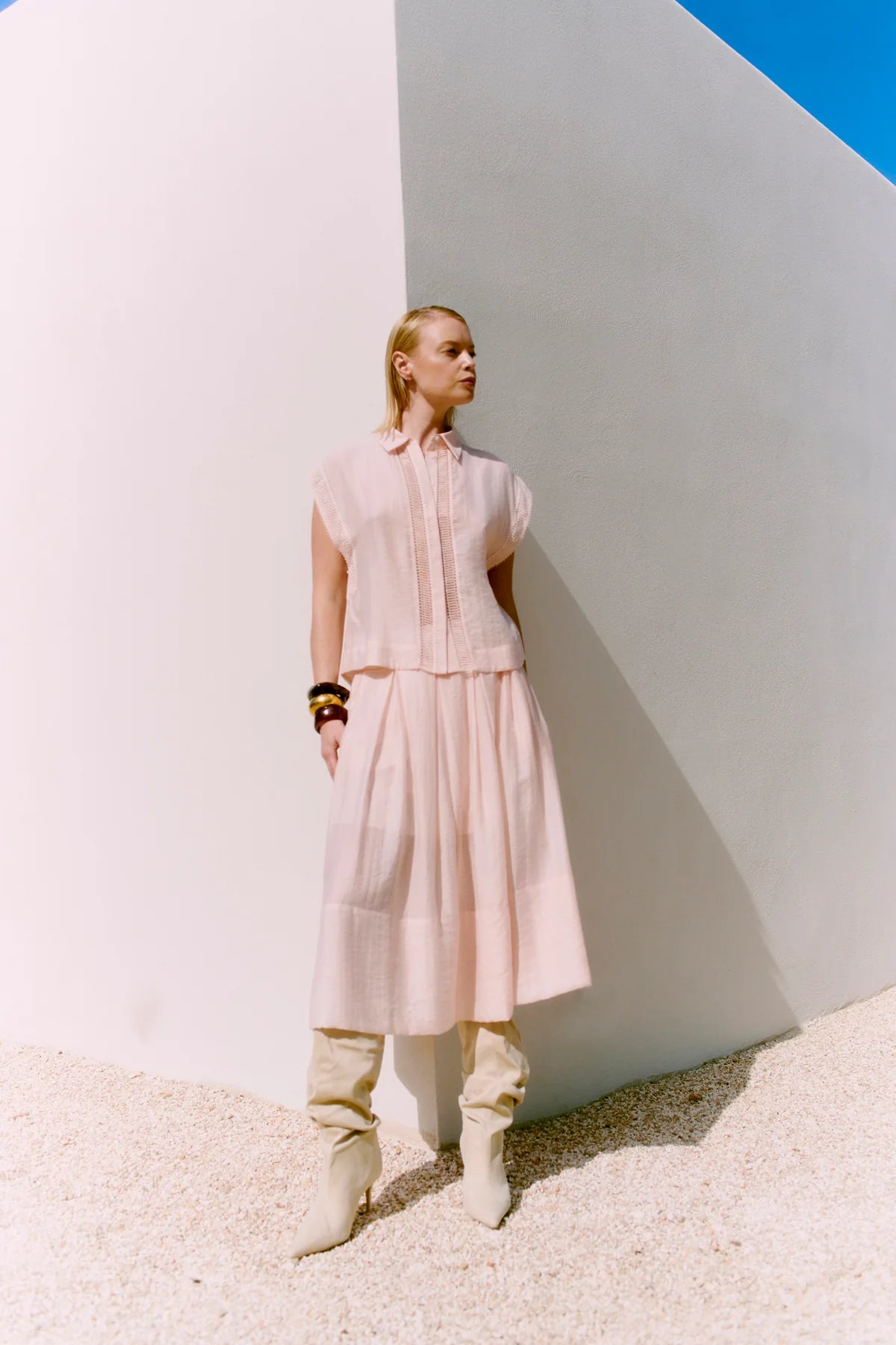 Cmmolly Skirt - Silver Peony