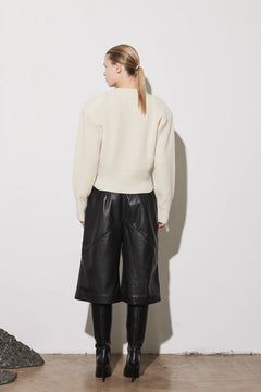 Campbell Cardigan Merino - Cream