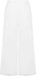 Cara Cotton Poplin Pant - White