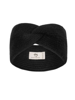 Cashmere Headband "Freya" - Black
