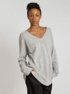 Cashmere Sweater "Alva" - Light Grey