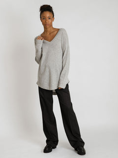 Cashmere Sweater "Alva" - Light Grey