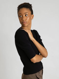 Cashmere Cardigan "Grace" - Black