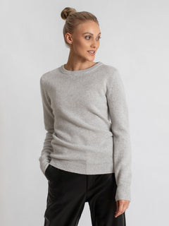 Cashmere Sweater "Saga" - Light Grey