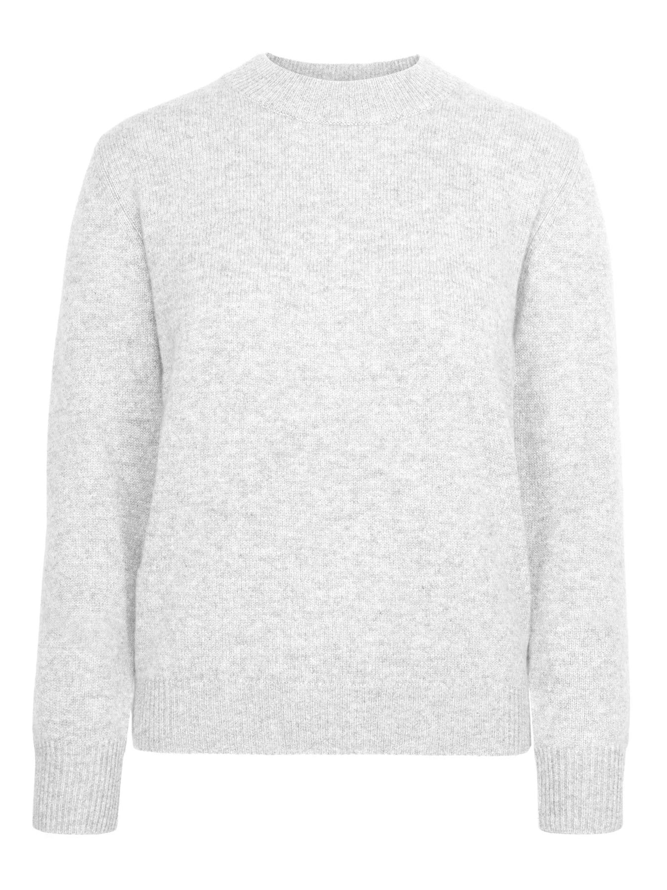 Cashmere Sweater "Sofia Long" - Light Grey