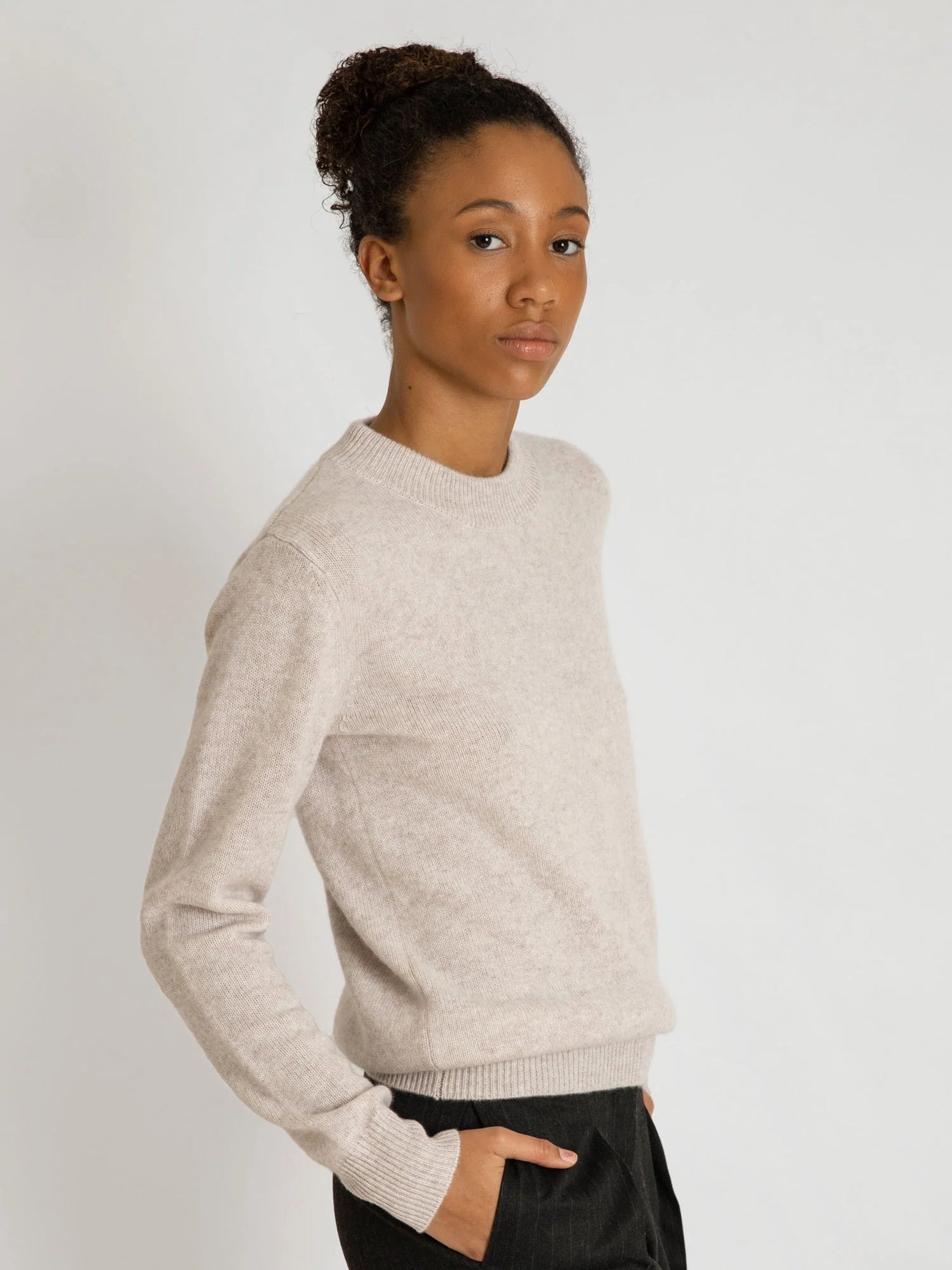 Cashmere Sweater "Sofia Long" - Beige