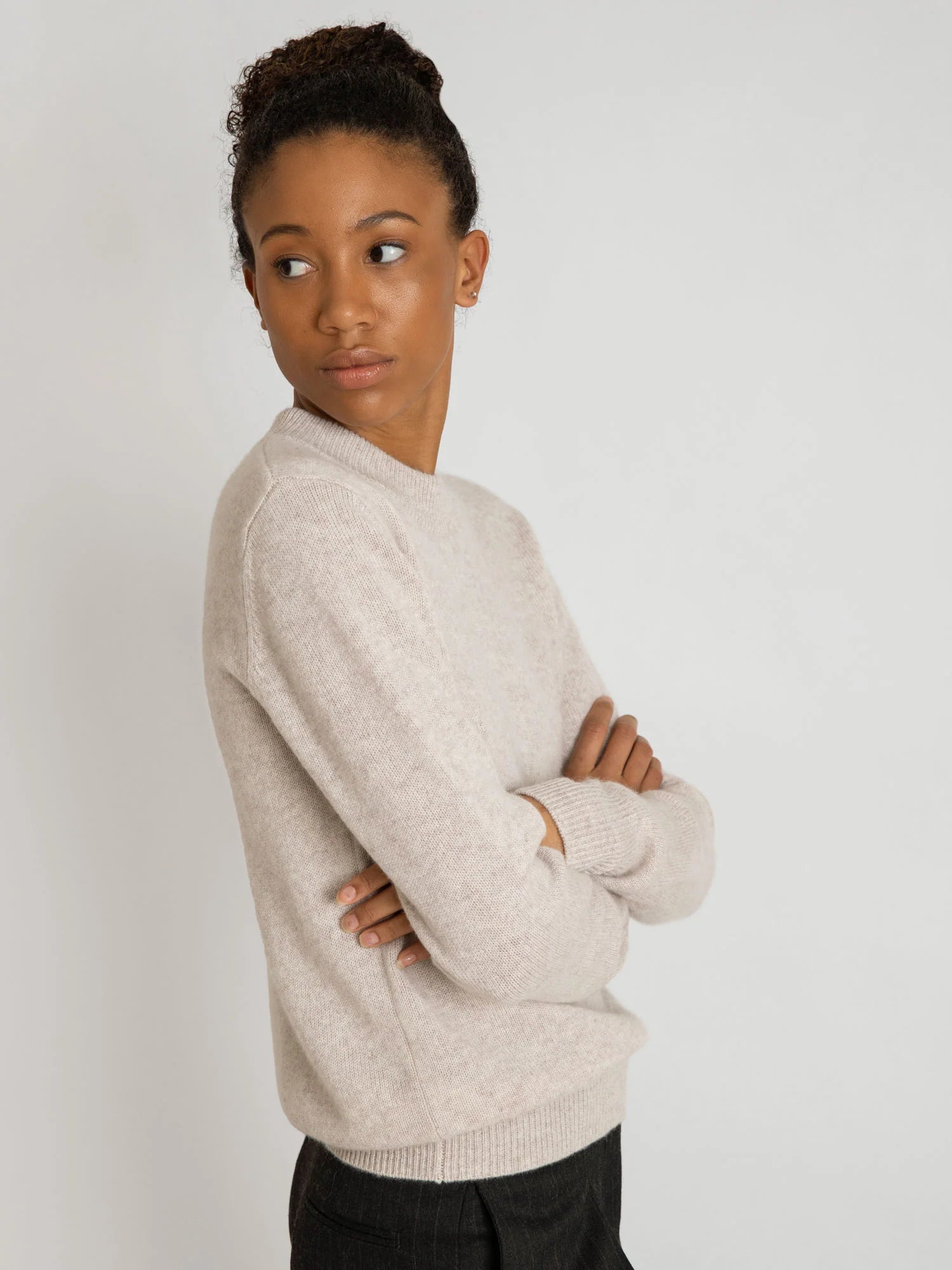 Cashmere Sweater "Sofia Long" - Beige