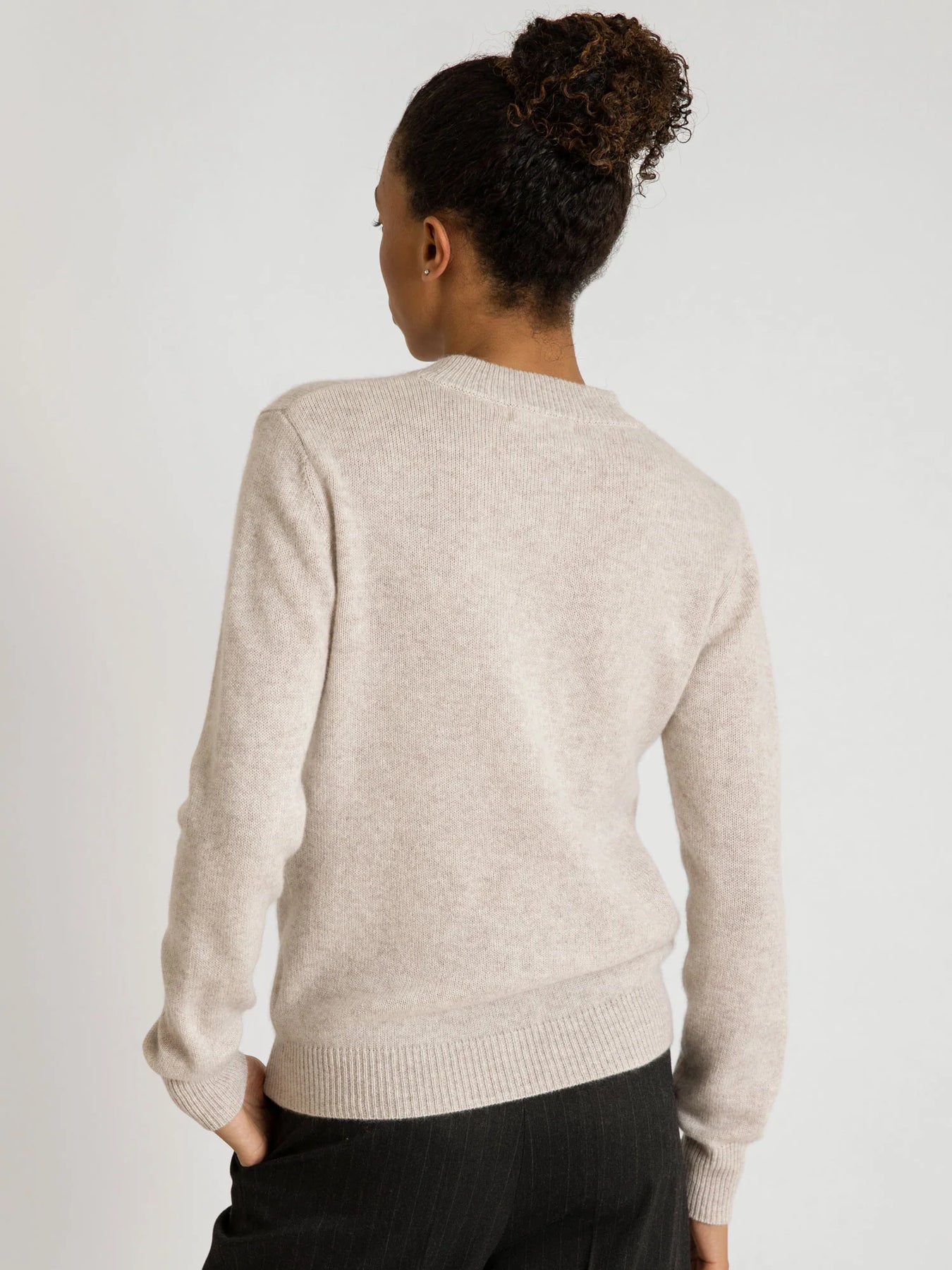 Cashmere Sweater "Sofia Long" - Beige