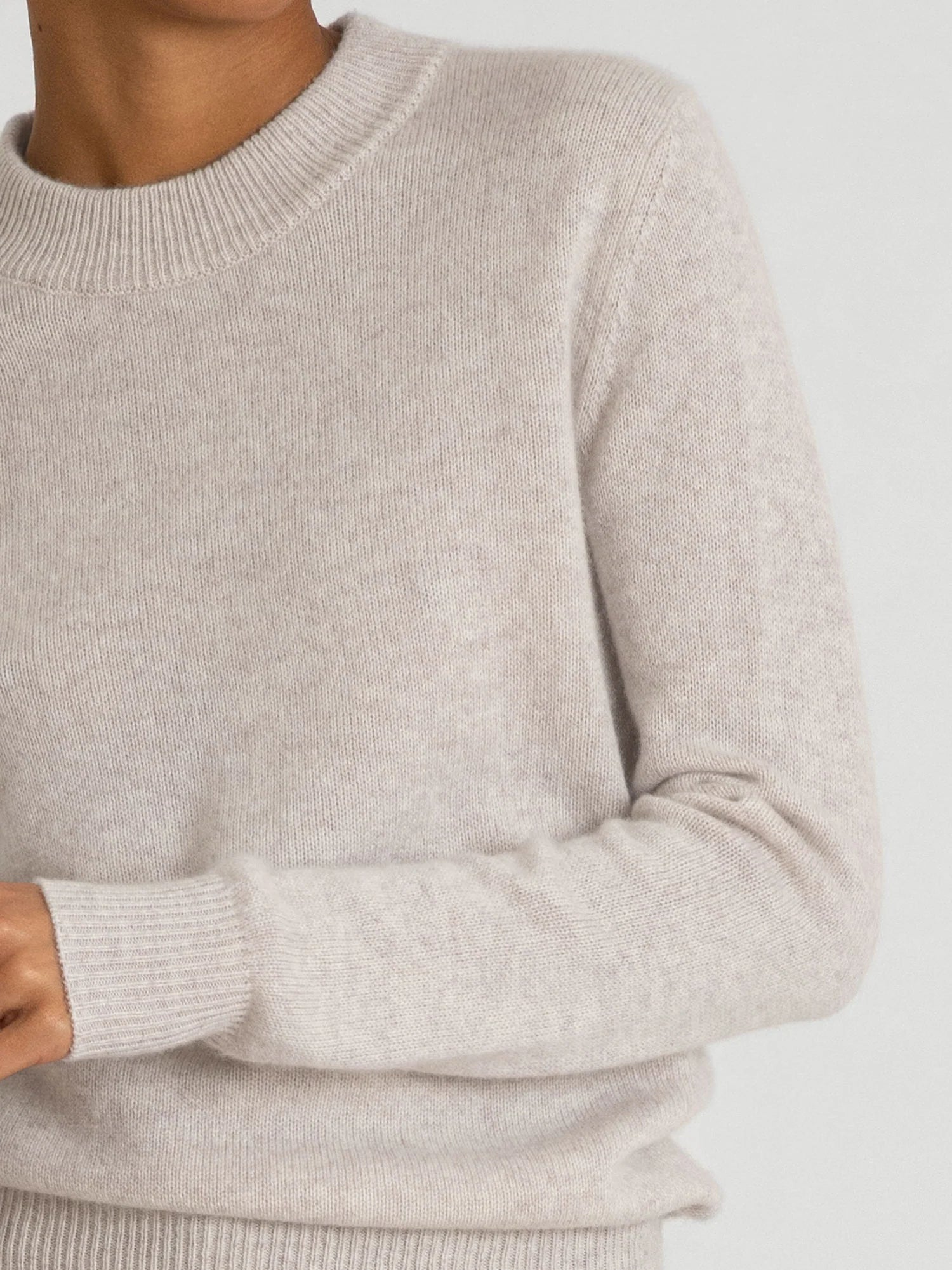 Cashmere Sweater "Sofia Long" - Beige