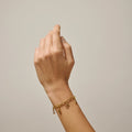 Organic Heart Charm - Gold