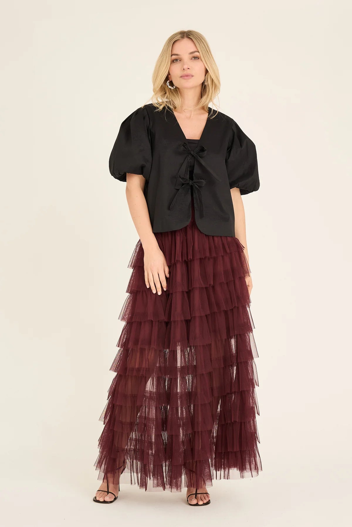 Christa Bow Jacket - Black