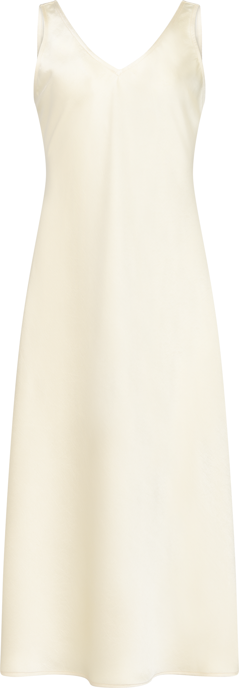 Claire Satin Dress - Butter Yellow