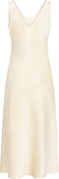 Claire Satin Dress - Butter Yellow