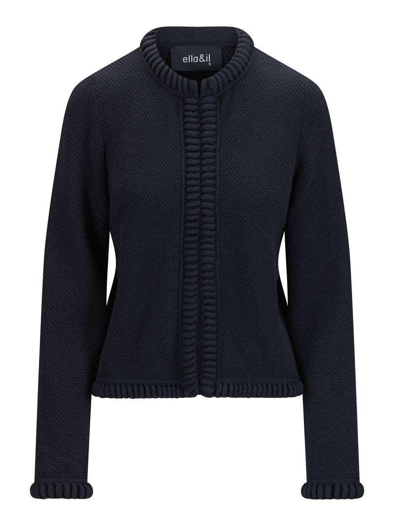 Claire Cotton Cardigan - Navy