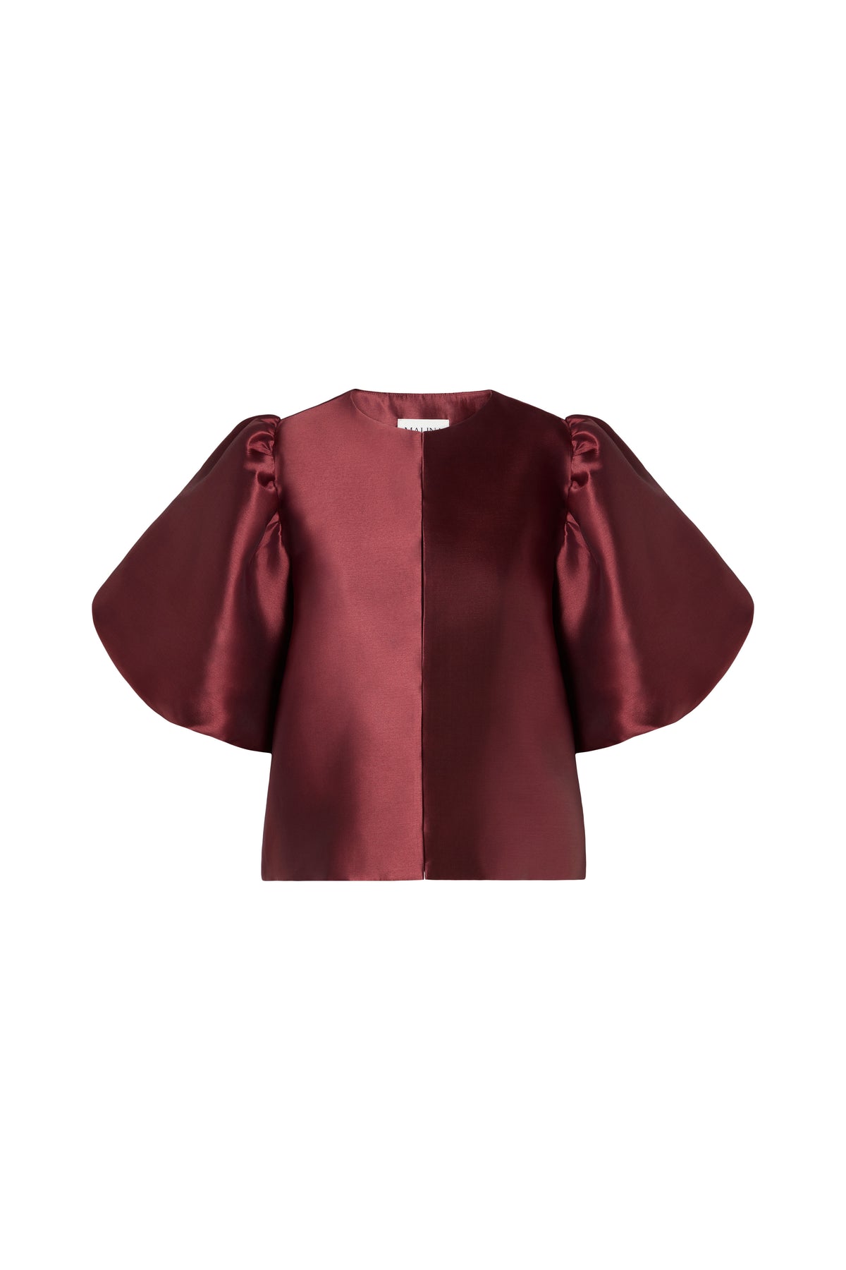 Cleo Puff Sleeve Blouse - Wine