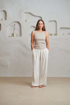 Clyde Lyocell Rib - Beige