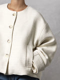 Coco Tweed Jacket - Creme