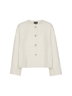 Coco Tweed Jacket - Creme
