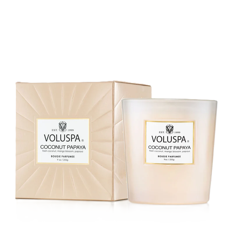 Boxed Candle - Coconut Papaya