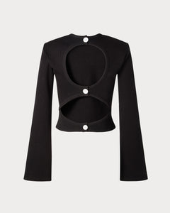 Arcade Long Sleeve Top - Black
