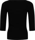 Corine Crop Sleeve Top - Black