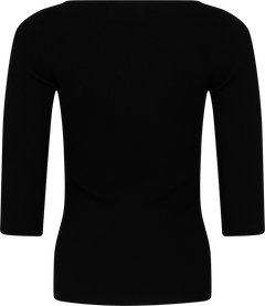 Corine Crop Sleeve Top - Black