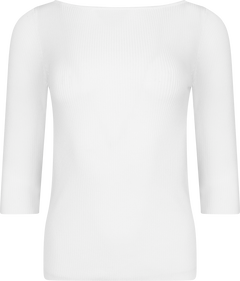 Corine Crop Sleeve Top - Off White